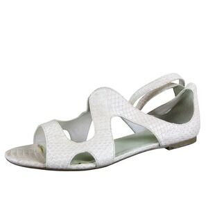 LEON MAX Women Toast Strappy Pink Leather‎ Sz 9 Medium Gently Used 2025